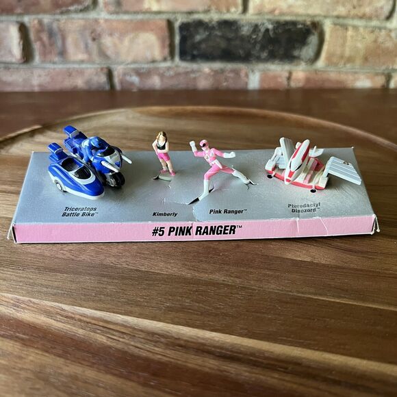 Micro Machines Mighty Morphin Power Rangers #5 Pink Ranger Set Galoob 1994 - Picture 1 of 16